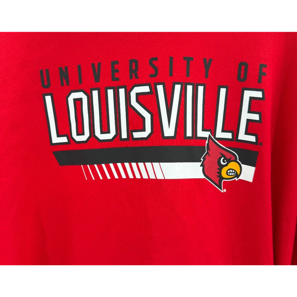 Louisville Cardinals Hoodie Sweatshirt Size XL Red Captivating New - Picture 2 of 6